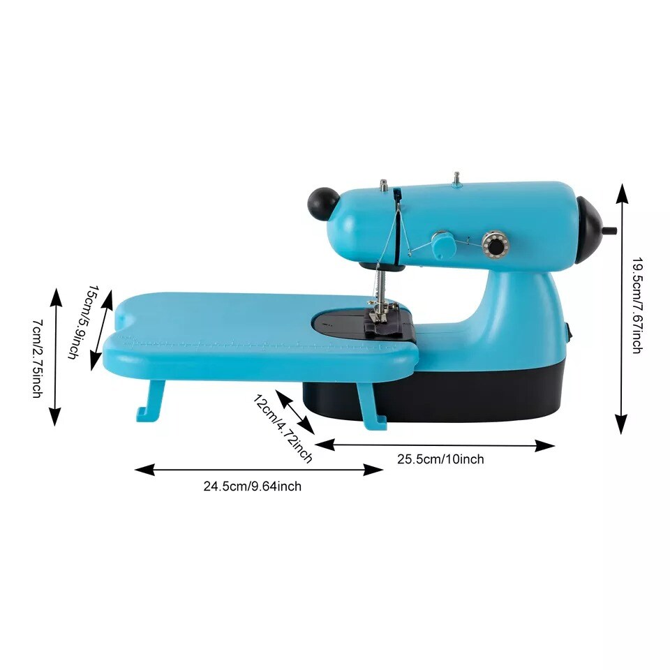 Portable Mini Desktop Electric Sewing Machine Home DIY Tailor Stitch 2-Mode