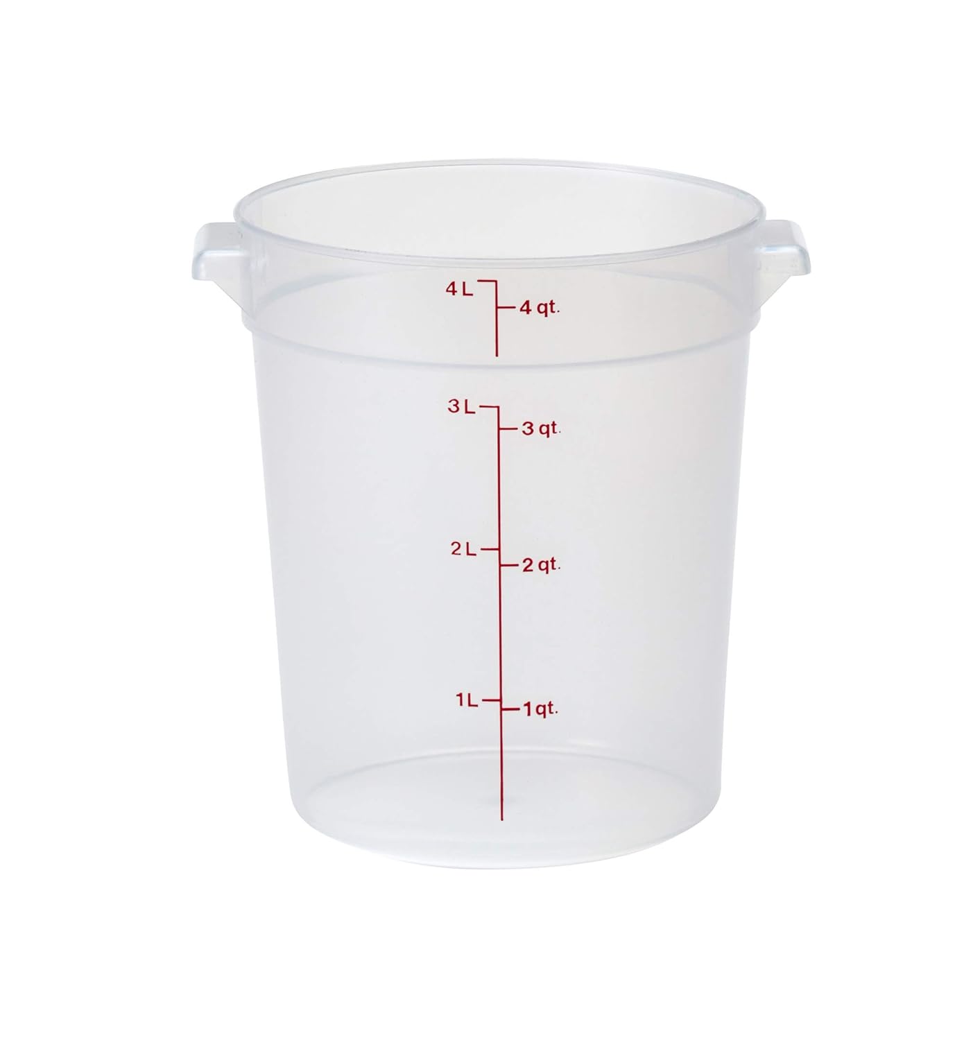 Cambro 4 qt Round Polypropylene Food Storage Container - Camwear®