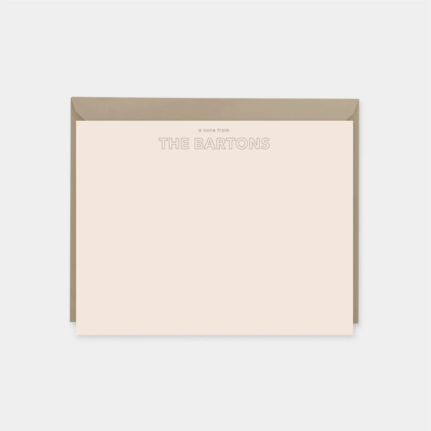 Outline Type Note Cards II