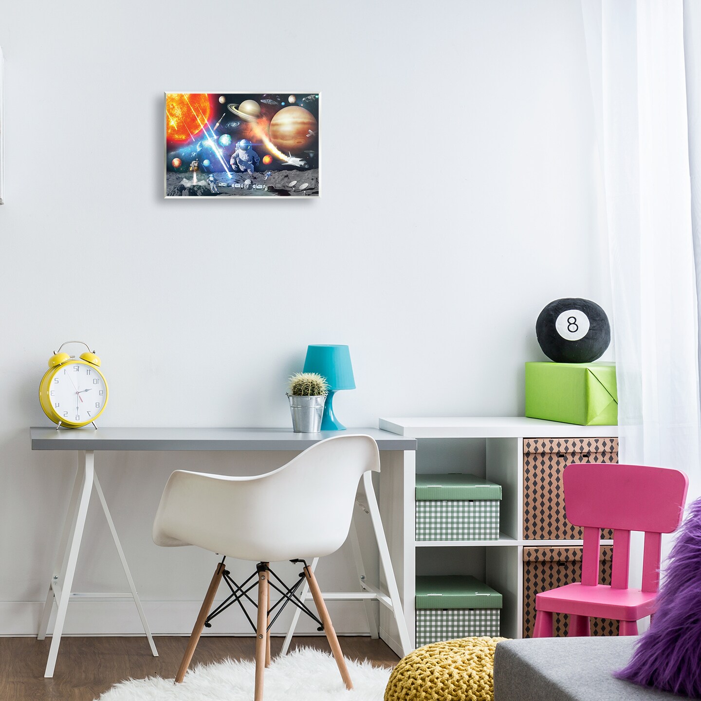 Stupell Industries Space & Astronauts Collage Wall Plaque Art Design by Reinders