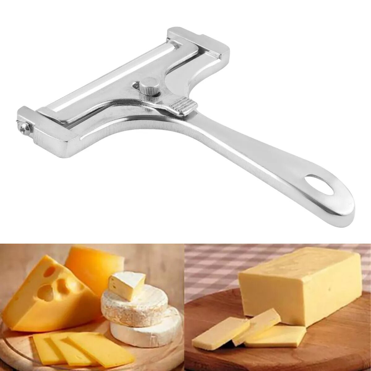 Kitcheniva Adjustable Stainless Steel Wire Cheese Slicer