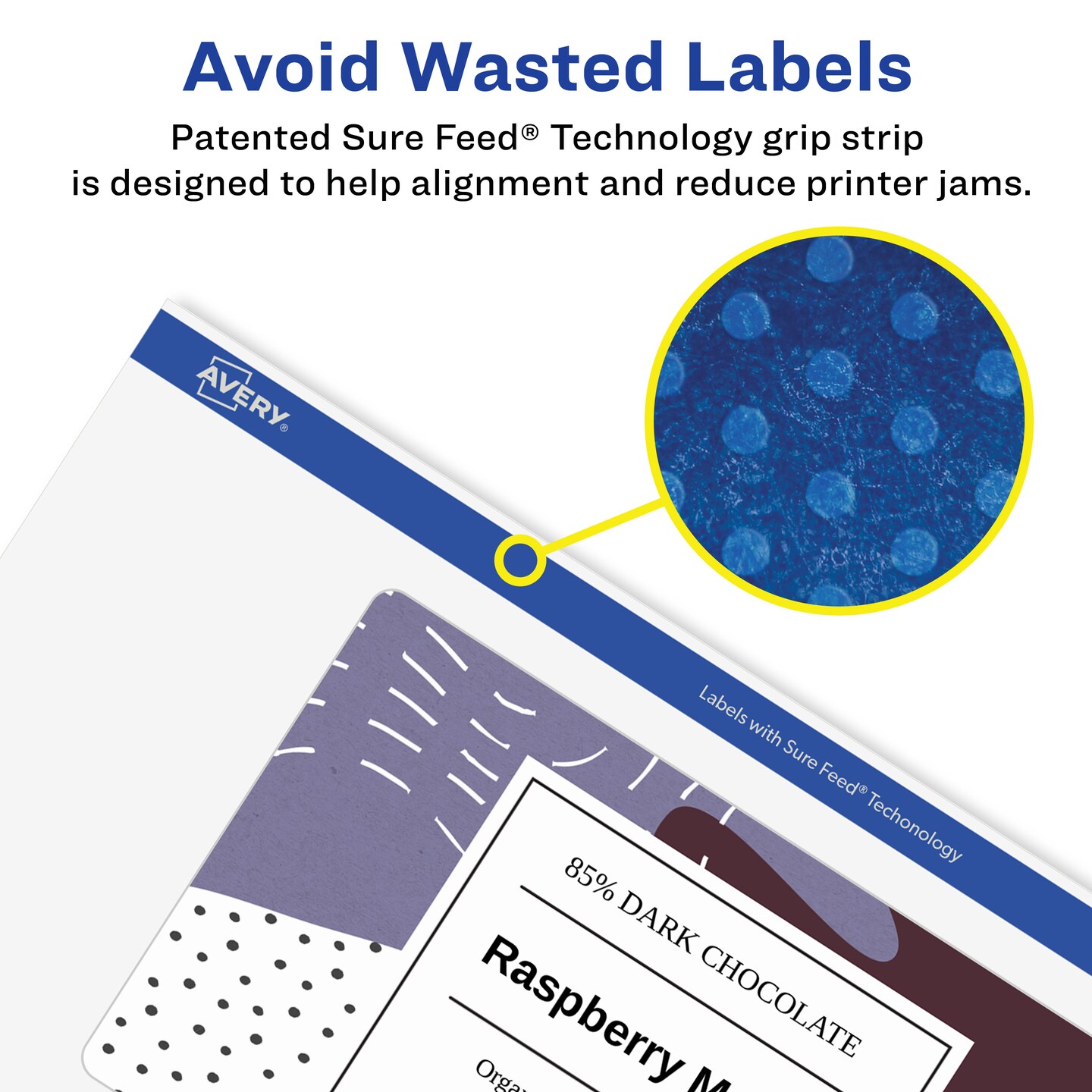 Avery Glossy Clear Rectangle Labels with Sure Feed, 4&#x22; x 6&#x22;