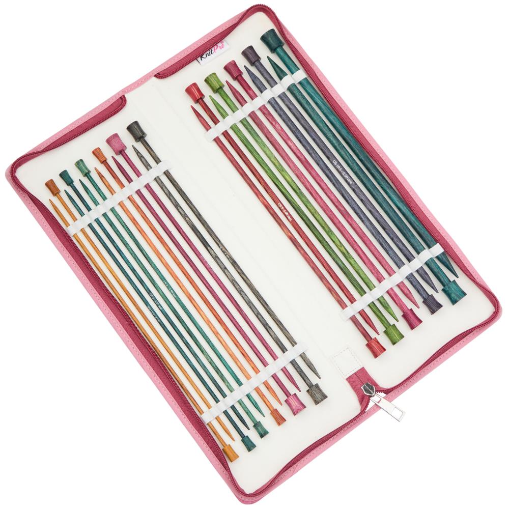KnitPro Dreamz Grande 10" Single Point Needle Set - 11 Pairs Sizes US 2.5 to 11