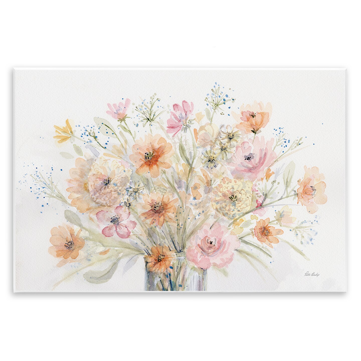 Stupell Industries Blush Pink Bouquet Wall Plaque Art Design by Patti Bishop