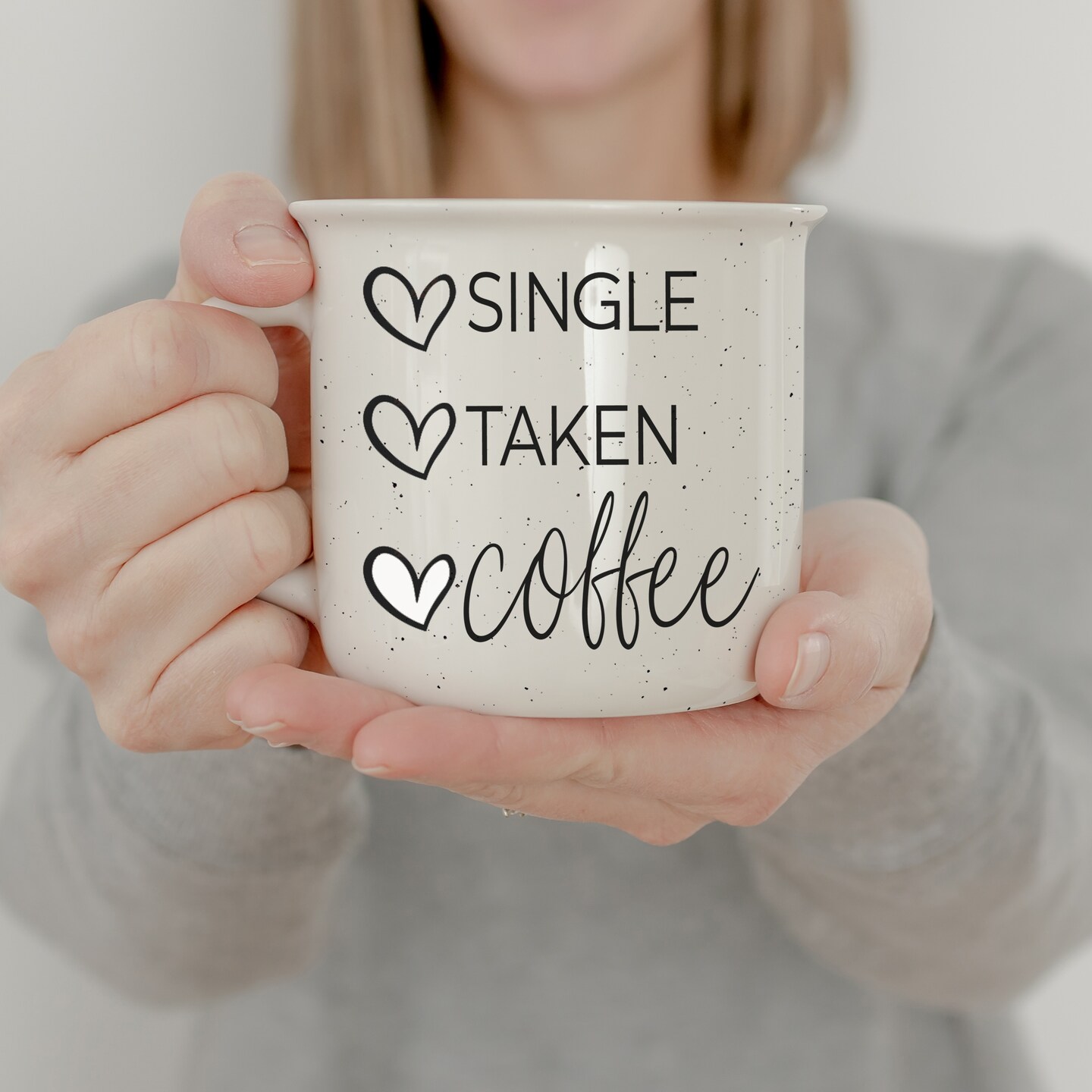 Single Taken Coffee Mug | Funny Galentine's Day Coffee Cup, Best Friend Valentine Present, Funny Love Valentine Quote Gifts, Coffee Lovers