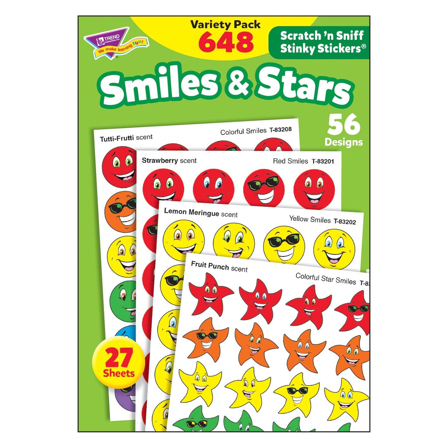 Smiles &#x26; Stars Stinky Stickers&#xAE; Variety Pack, 648 ct