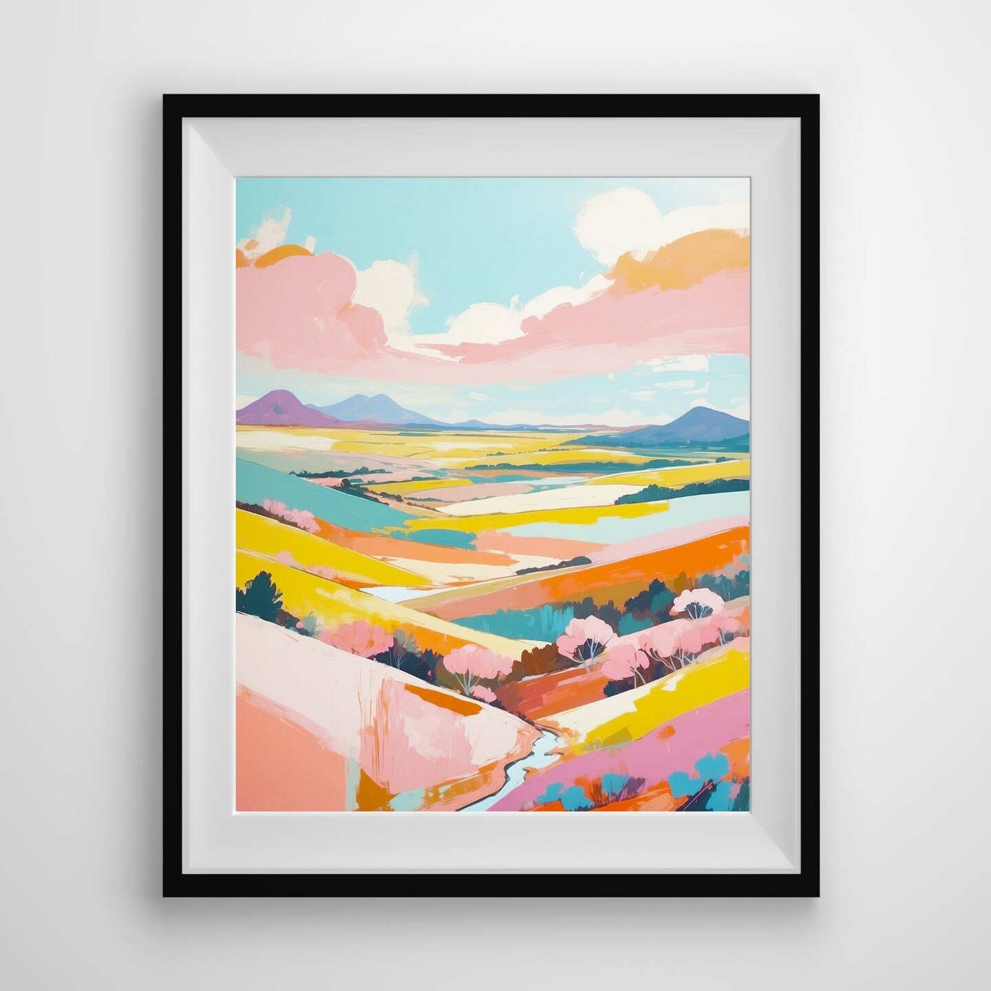 Modern Vibrant Texas Hill Country Wall Art | MakerPlace by Michaels