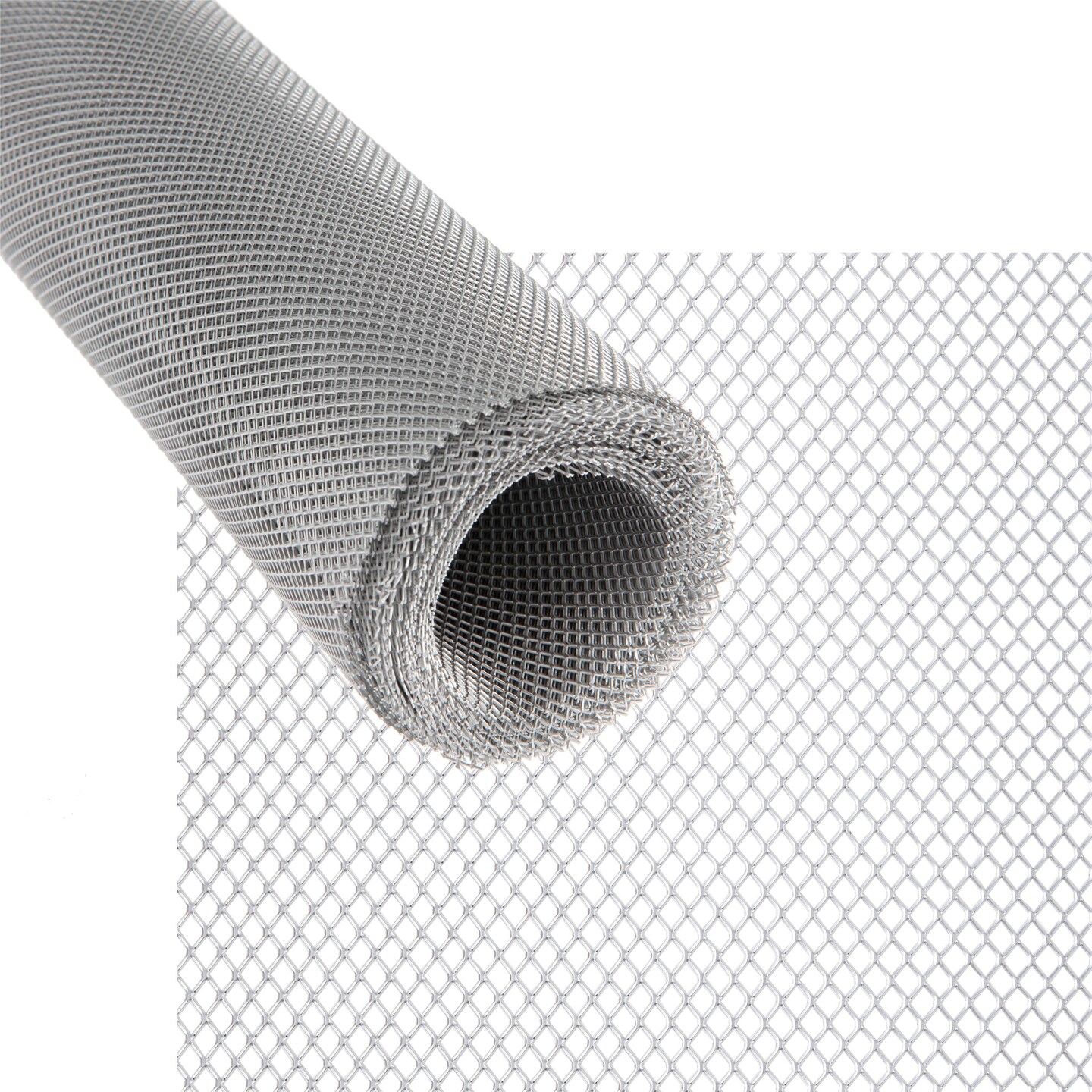 Creative Mark Medium 3mm Aluminum Wire Mesh Roll 19.68" x 9.84 ft, Woven Metal Mesh Screen for Sculptures, Sturdy & Pliable Structure, Ideal for Clay Plaster, Unique 3D Shape Transformations