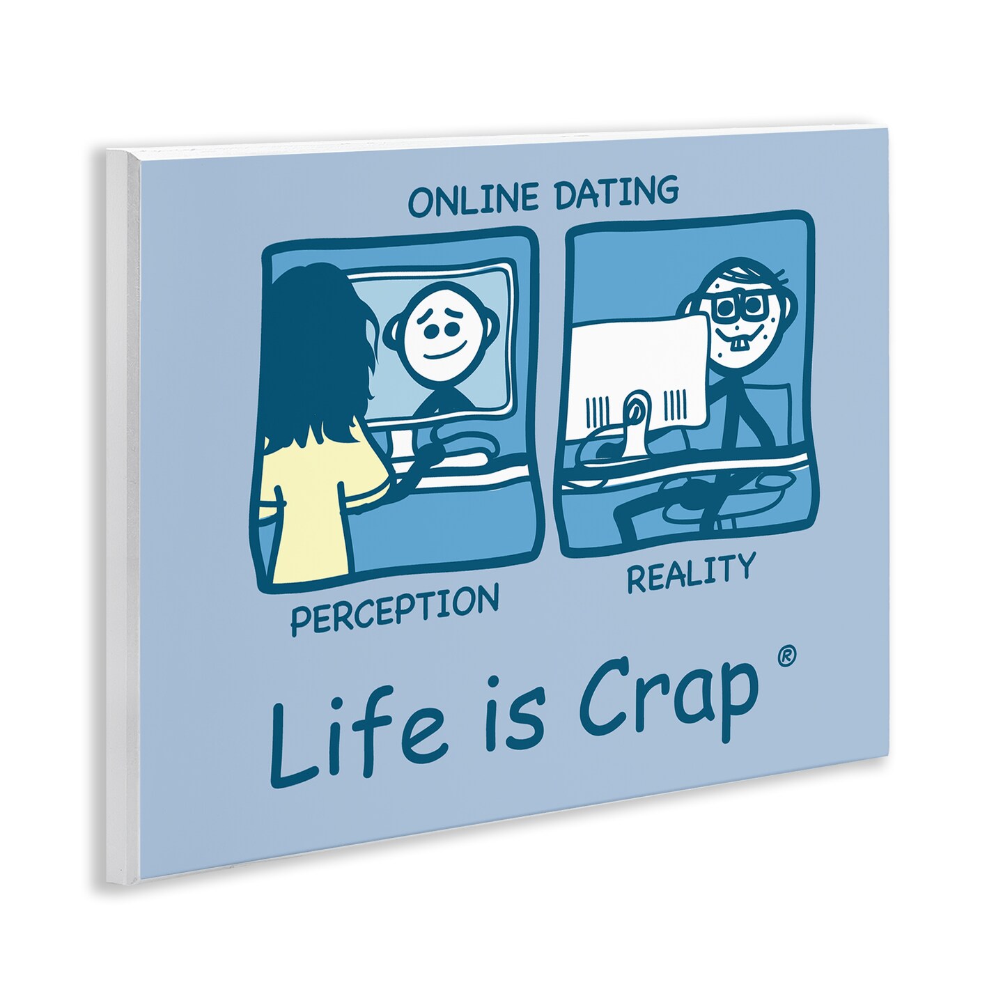 Stupell Industries Perception and Reality Dating Wall Plaque Art Design by LIC