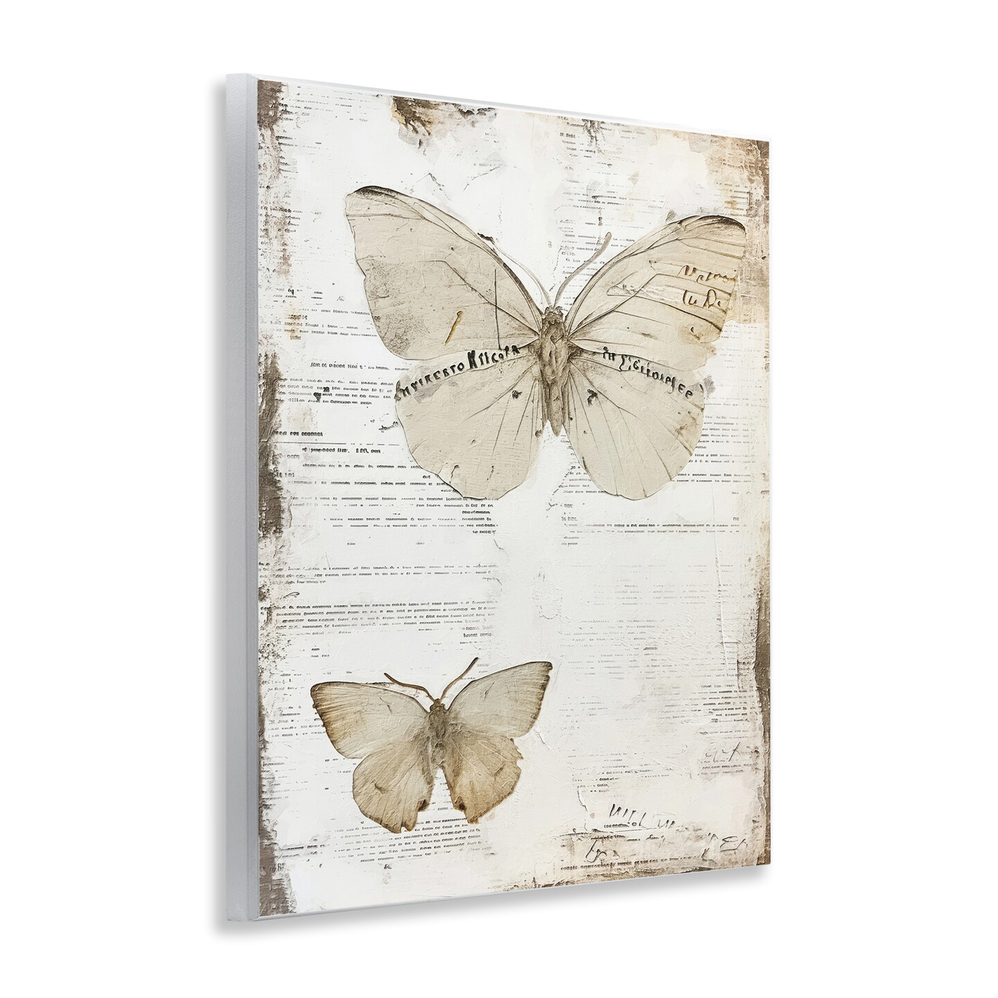 Stupell Industries Butterfly Journal Collage Wall Plaque Art Design by RileyB