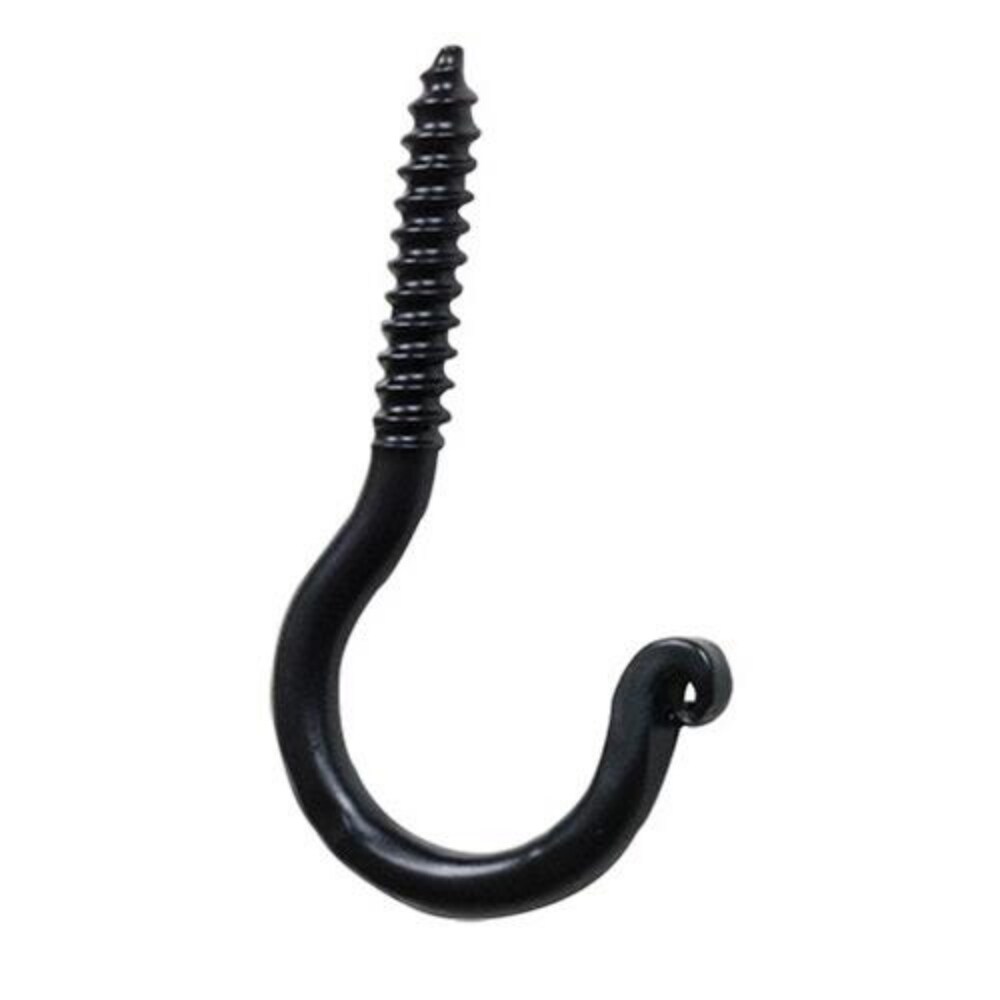 Black, Screw Hook, 3&#x22;