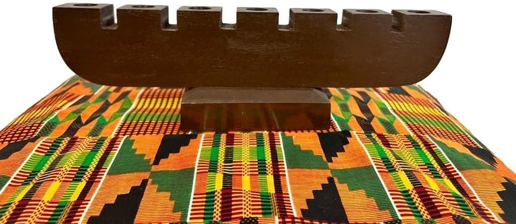 New Brown Kwanzaa Kinara and Kwanzaa Candle Set