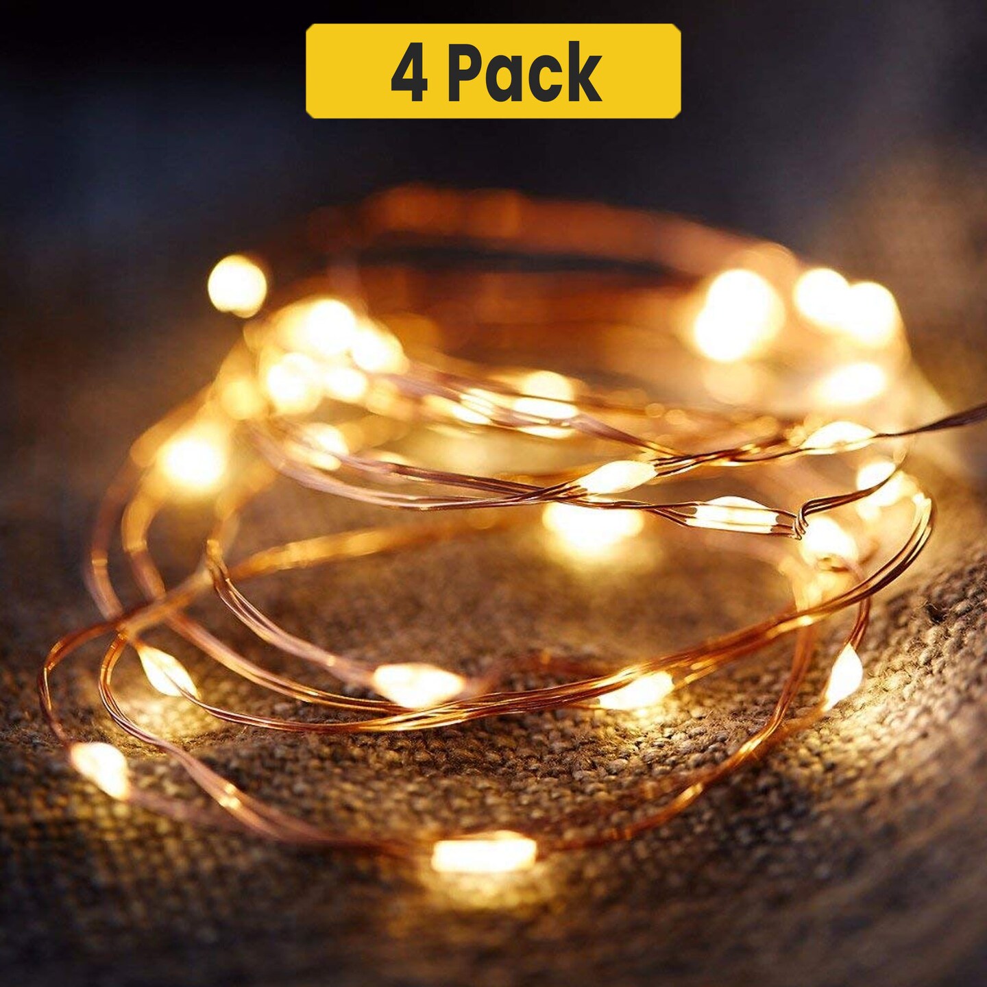 180 LED Starry Silver Copper Branch Lights — Flexible & Plug-in