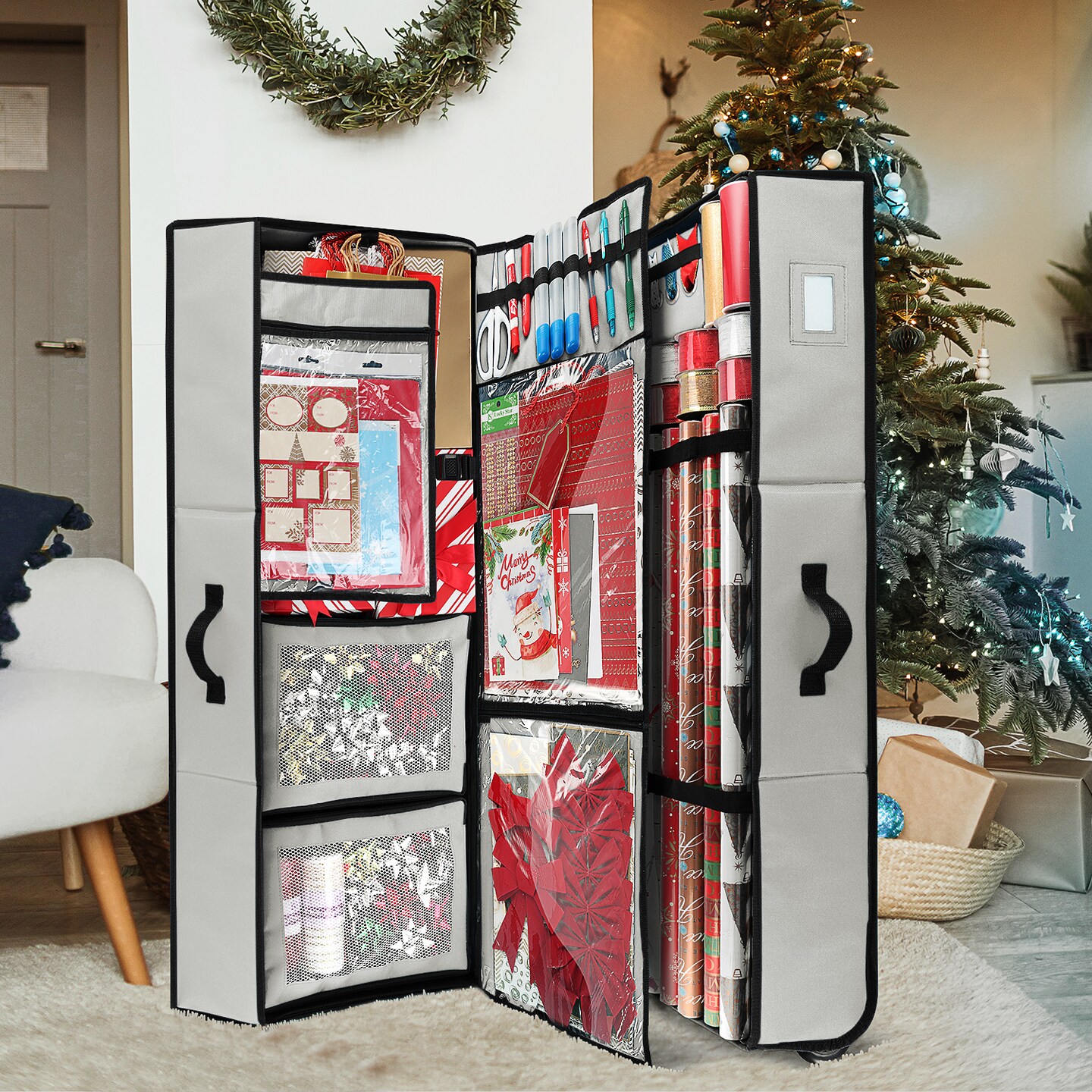 Hearth &#x26; Harbor Wrapping Paper Storage Container