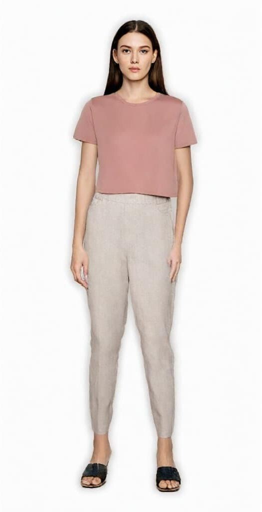 BELLA + CANVAS&#xAE; Women&#x2019;s Crewneck Short Sleeve Flowy Crop Tee