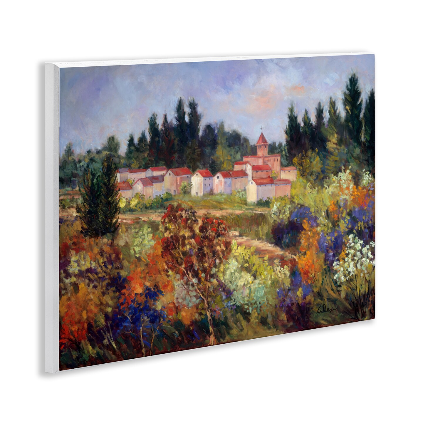 Stupell Industries Tuscan Countryside Garden Wall Plaque Art Design by Alexi Fine