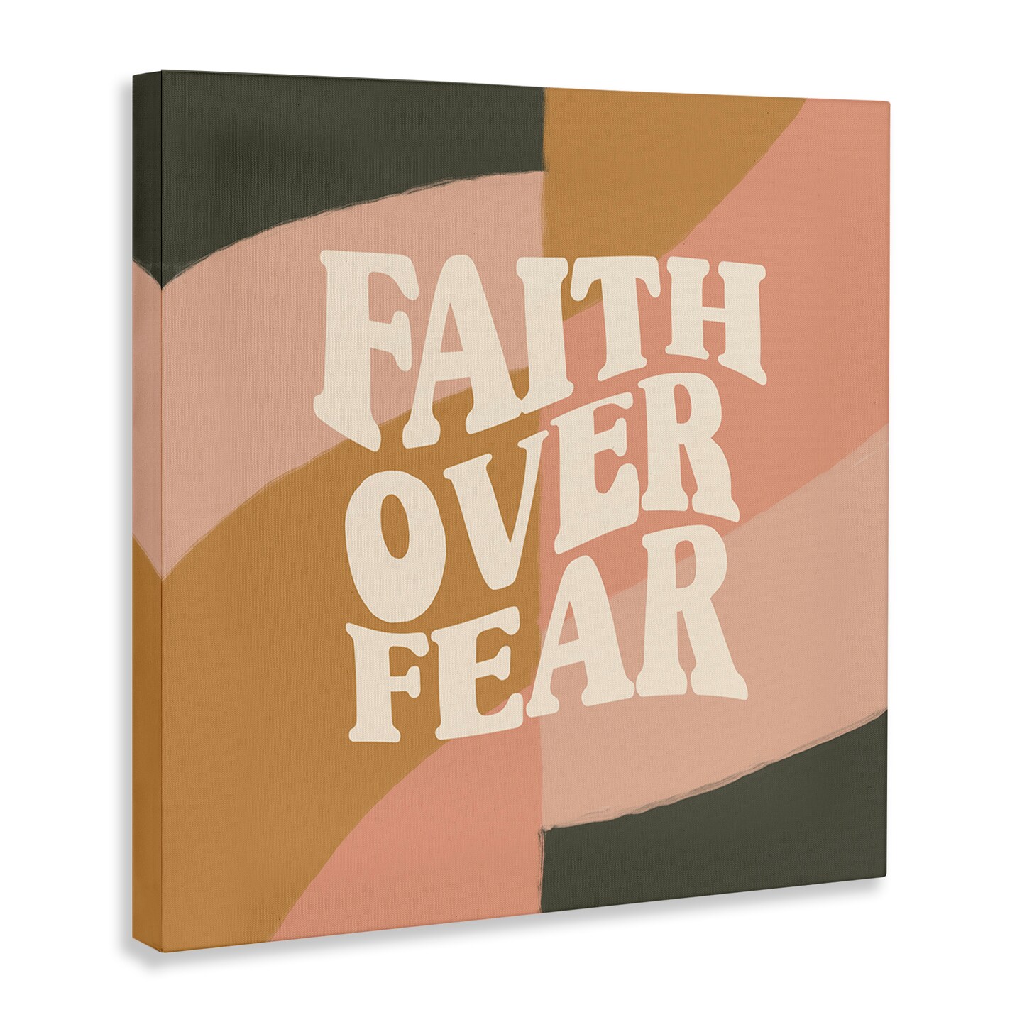 Stupell Industries Faith Over Fear Canvas Wall Art Design by Amylee Weeks