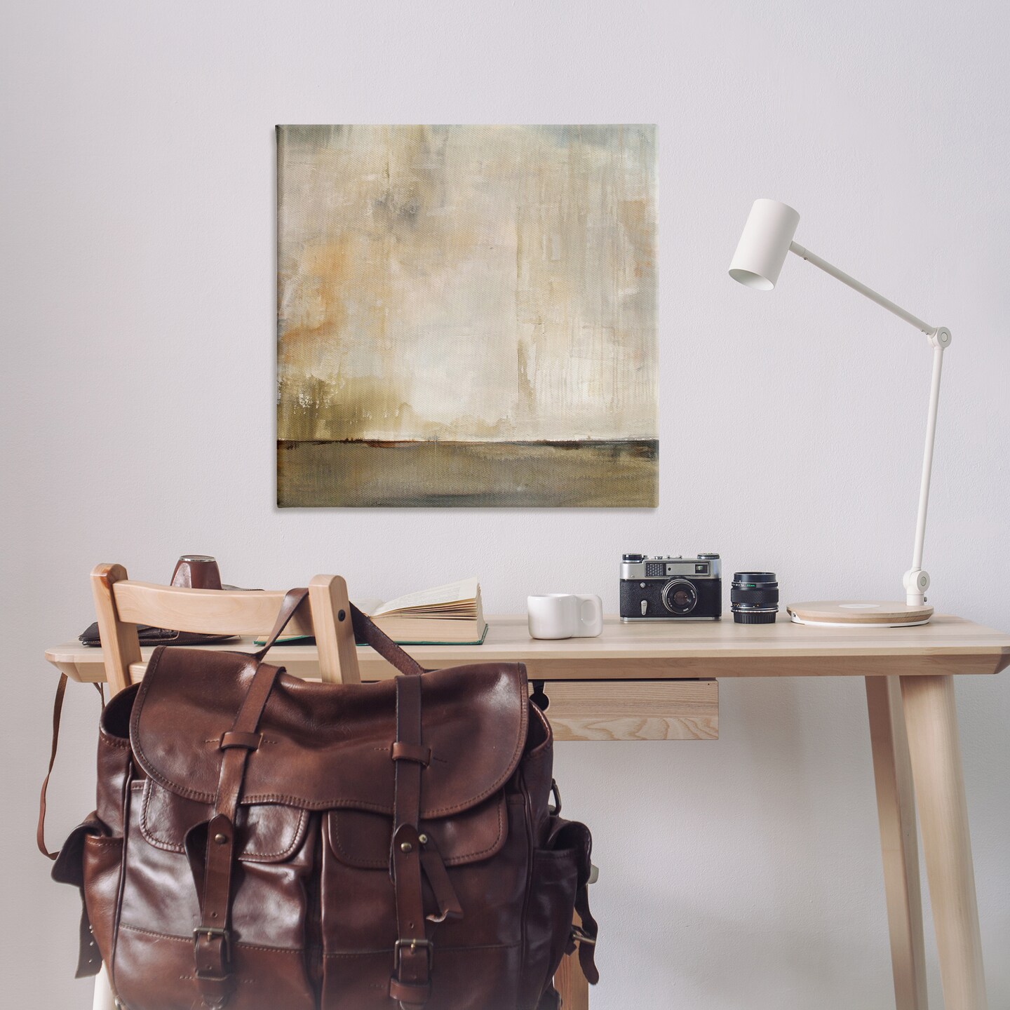 Stupell Industries Abstract Brushed Rustic Canvas Wall Art Design by Karen Hale