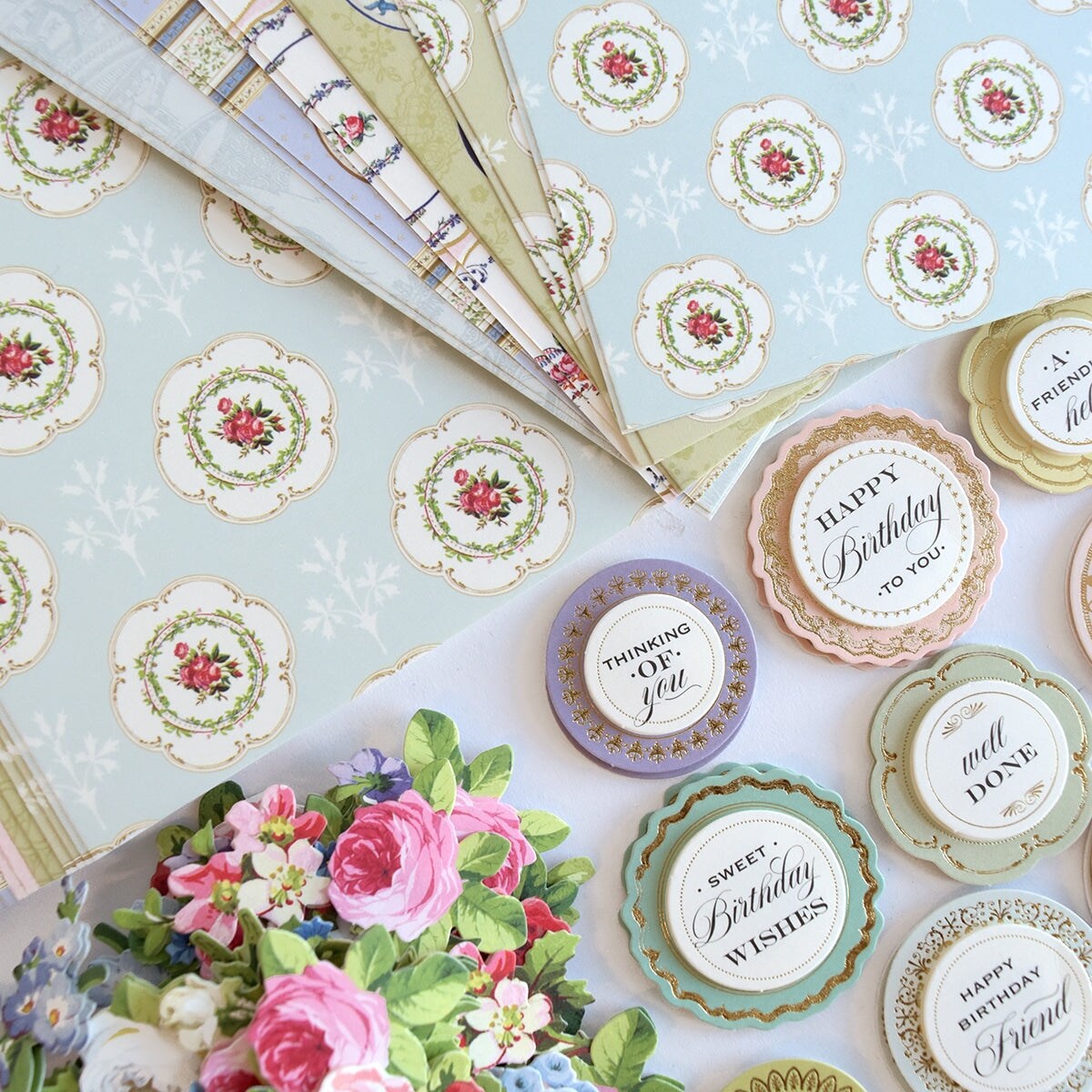 China Cabinet Paper Crafting Kit