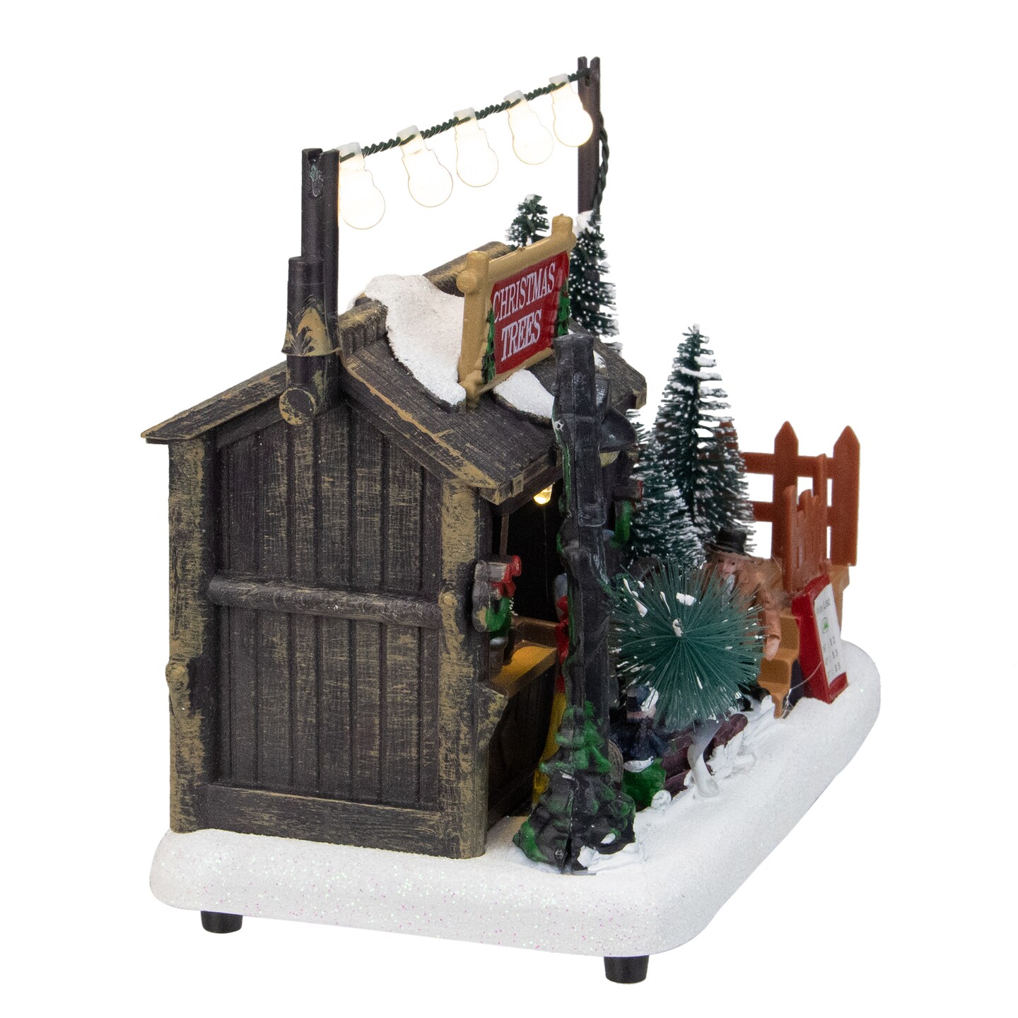 Northlight 7&#x22; LED Lighted Tree Shop Christmas Village Display Piece