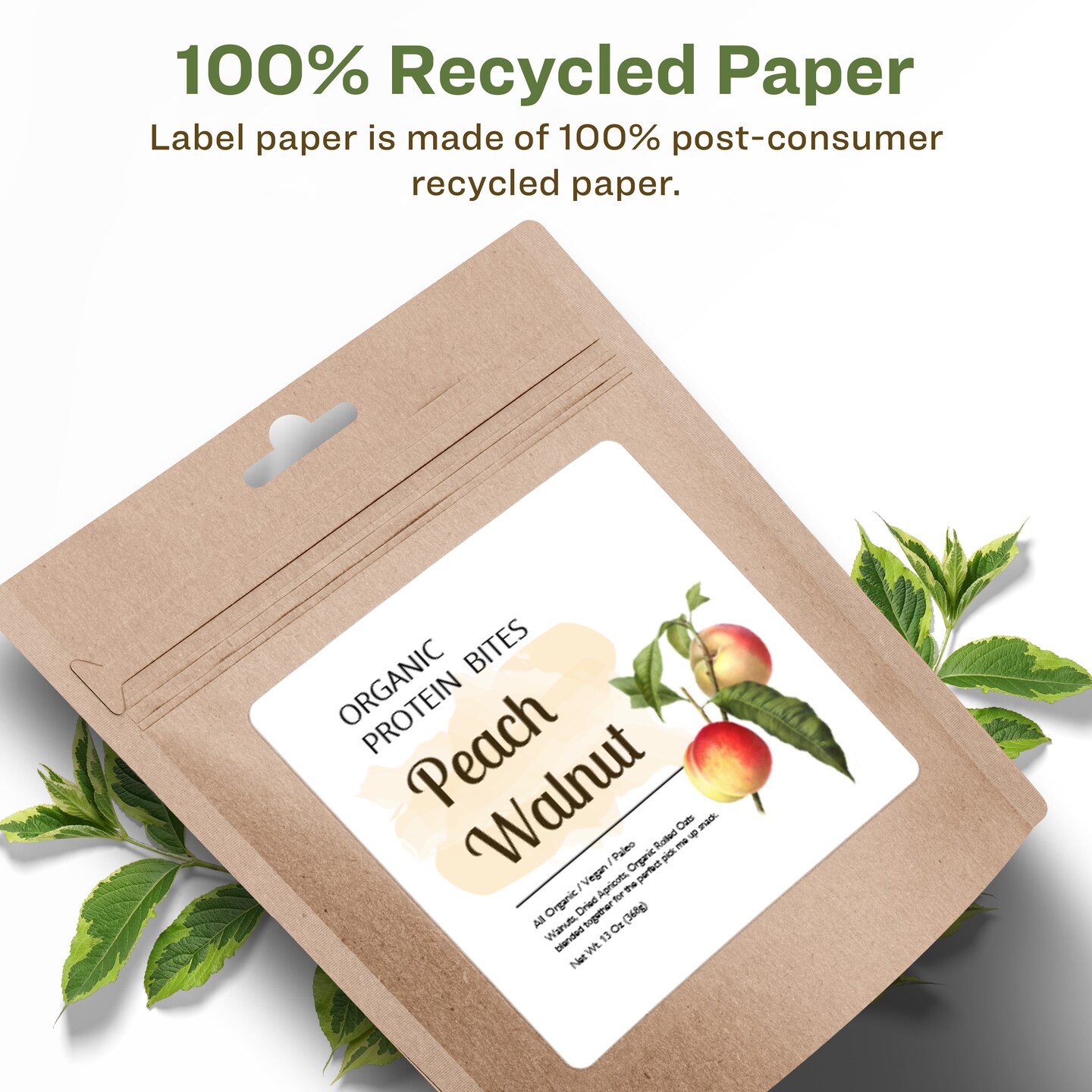 Avery Recycled Matte White Labels,  3&#x22; x 3&#x22; Square