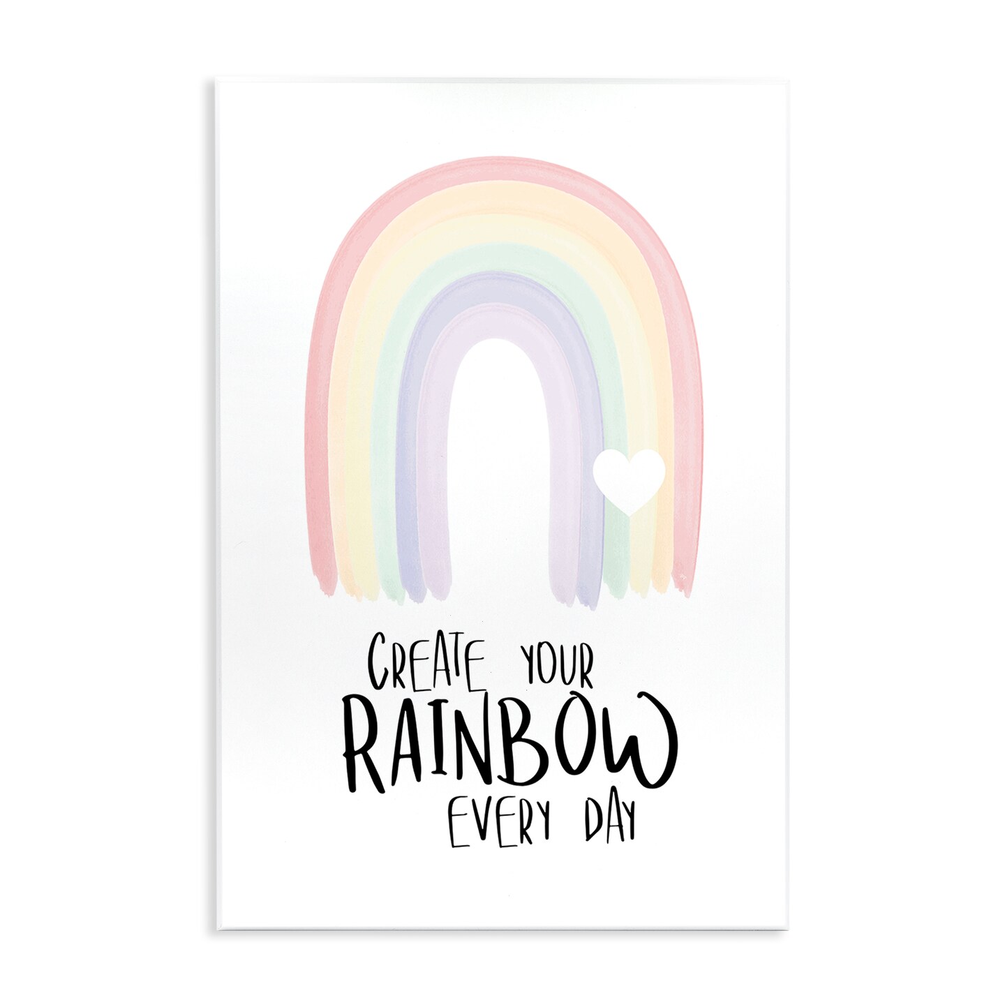 Stupell Industries Create Your Rainbow Wall Plaque Art Design by ...