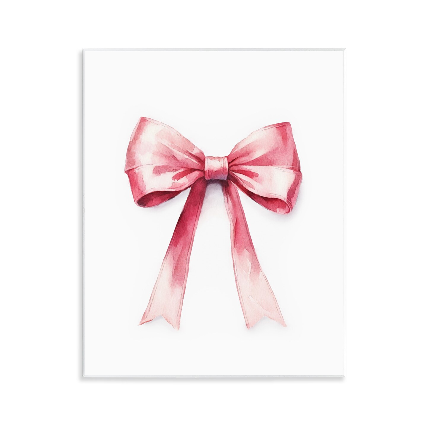 Stupell Industries Delicate Pink Bow Wall Plaque Art Design by Amanda Greenwood