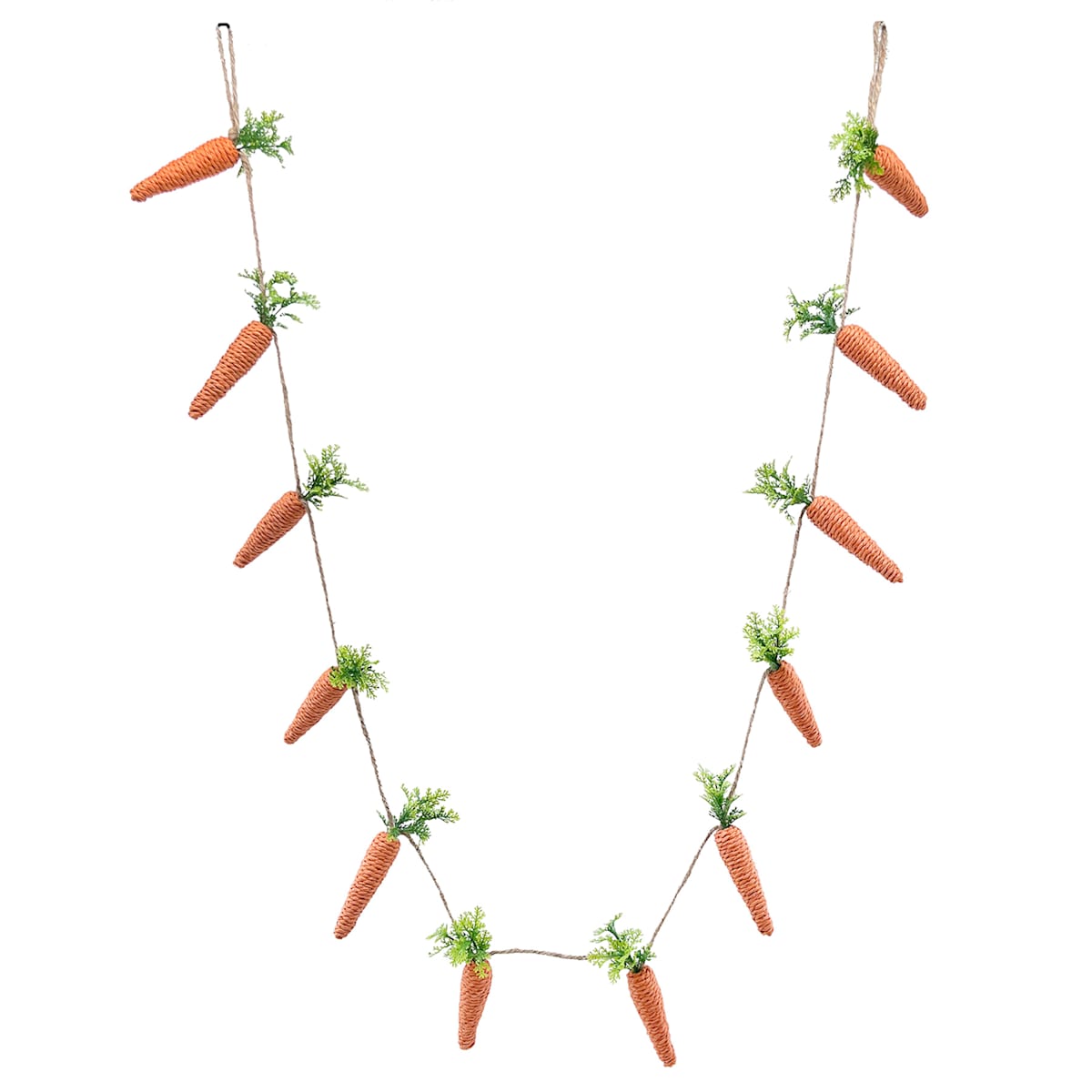 72&#x22; Easter Carrot Garland - Festive Spring D&#xE9;cor