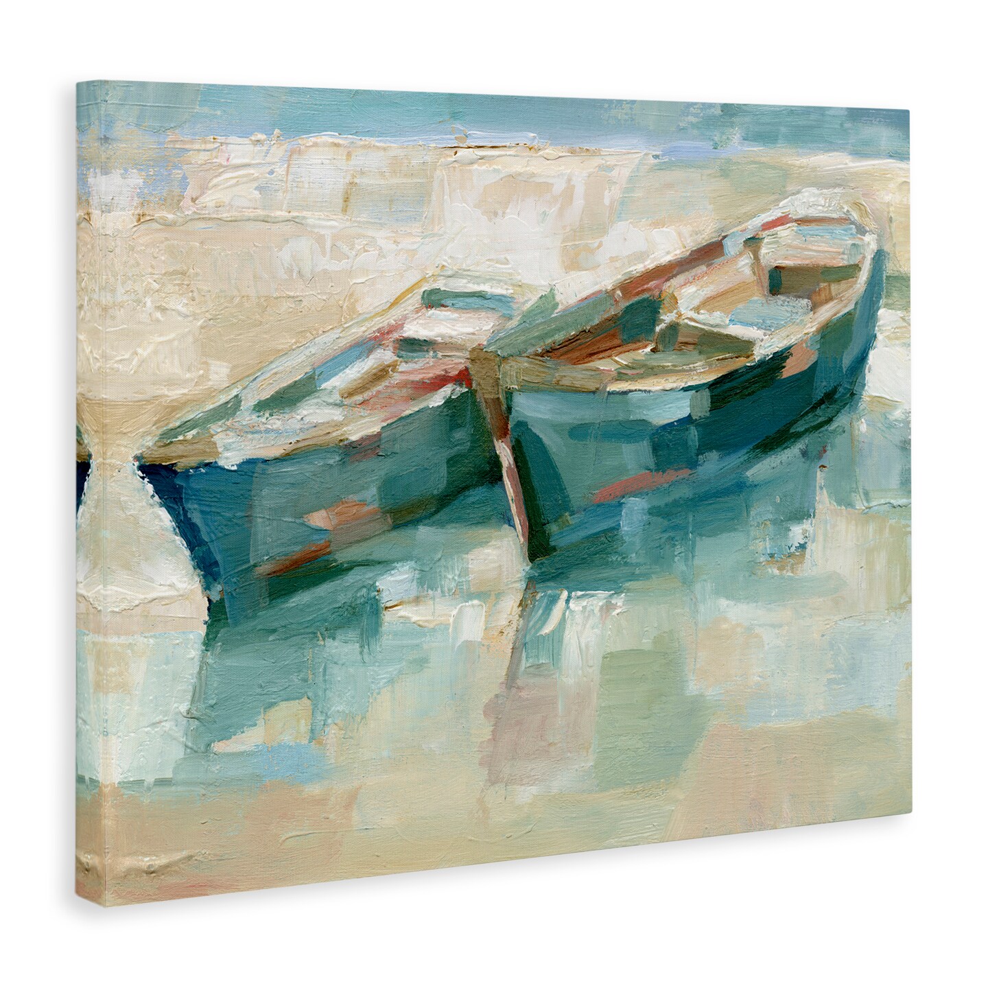 Stupell Industries Boat Duo on Shore Canvas Wall Art Design by Ethan Harper