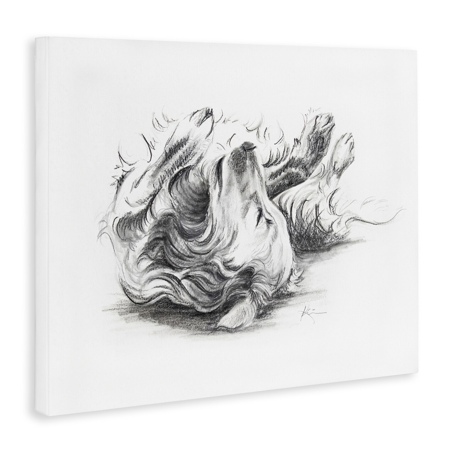 Stupell Industries Naptime Dog Drawing Canvas Wall Art Design by Lindsay Kivi Fine Art