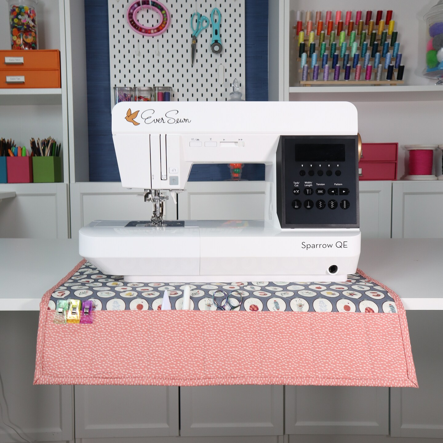 Crosscut Sewing Co.® Sewing Machine Mat Sewing Project Kit for Beginners with Fabric, Instructions and Video