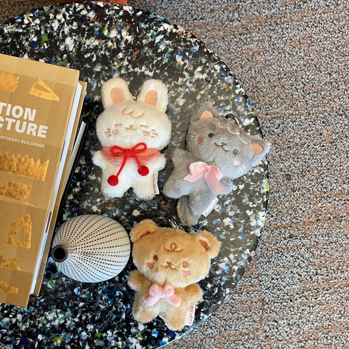 Pepper Cat Plush Keychain | kawaii cat keychain, plush keyring