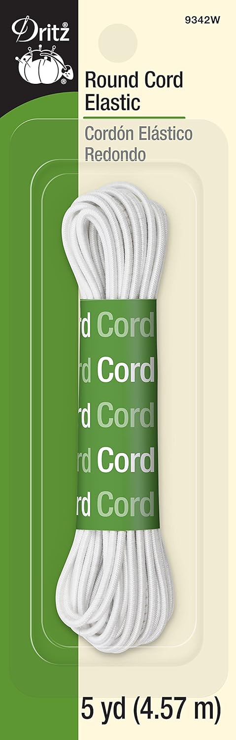Dritz 9342W Round Cord Elastic, White, 5 Yd | Michaels