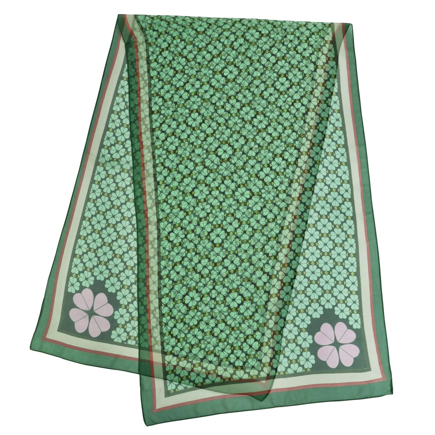 St. Patrick's Day Scarf Shamrock Scarves Shawl Irish Theme Scarfs for Women Holiday Green Clover Print
