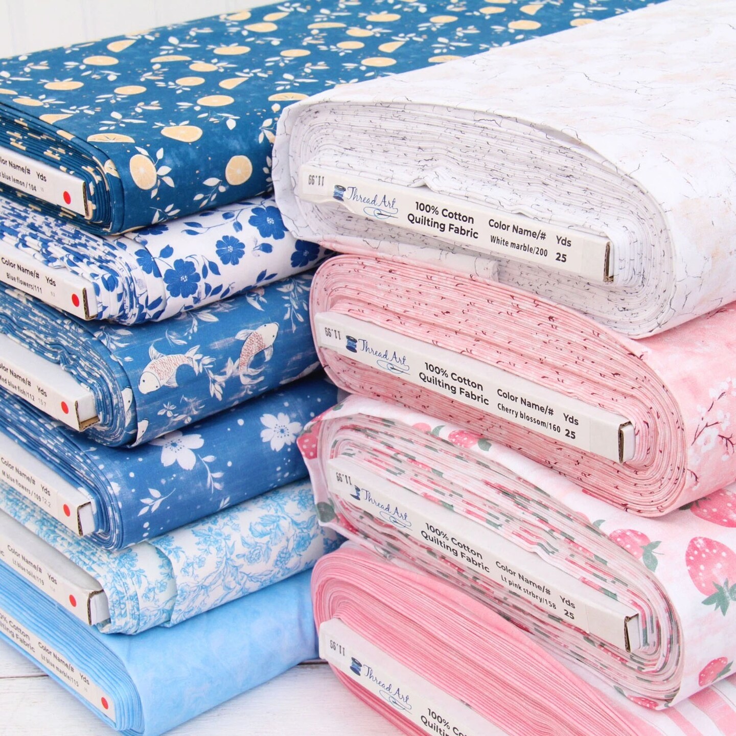 Threadart Exclusive Vintage Threads Collection Premium Cotton Quilting Fabric - Sold By The Yard, 3 yd Cuts, or 10 yd cuts - 44" Width - 100% Cotton - Quilting, Sewing, Crafts