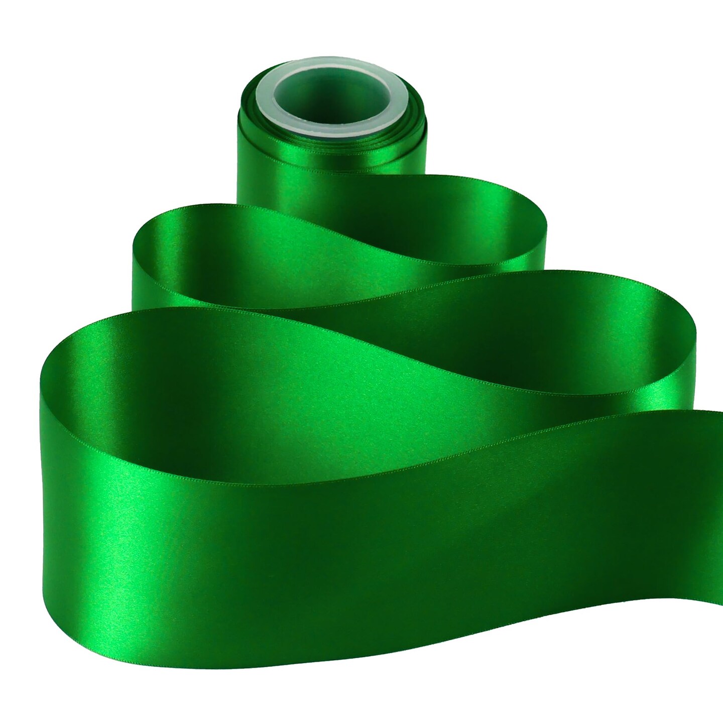 Emerald Green Satin Ribbon Lux Double Faced Satin Ribbon 3 Inch Wide Green Christmas Ribbons by 10 Yards Emerald Green Ribbons for Christmas Tree, Weddings, Flower Bouquet, Bow Making