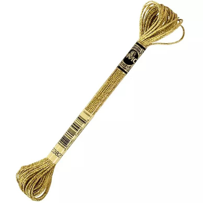 DMC Light Effects Embroidery Floss, 6-Strand Special Thread - Light Gold #E3821