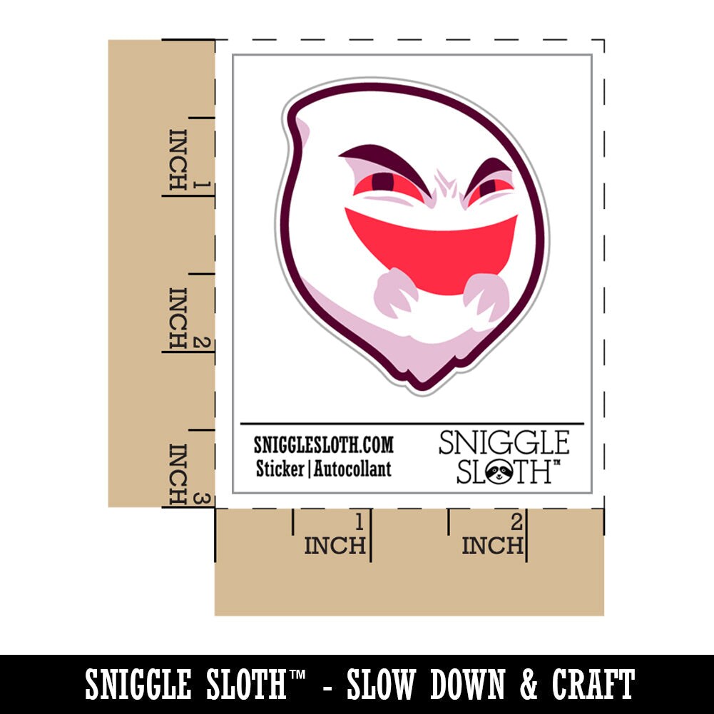 Mischievous Ghost Malicious Evil Spirit Waterproof Vinyl Phone Tablet Laptop Water Bottle Sticker Set - 5 Pack