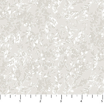 Fabric FIGO Gray Branches Tranquility by the Quarter Yard 91143-90