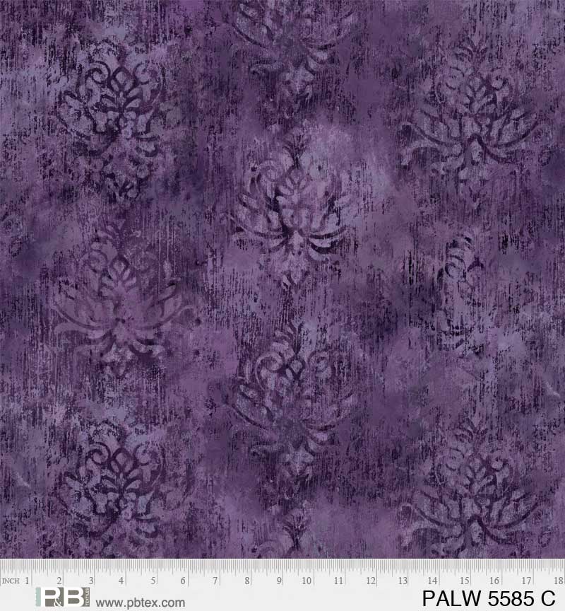 Fabric P & B Textiles Purple Palazzo 108" Wide Back by the Quarter Yard 5585-C
