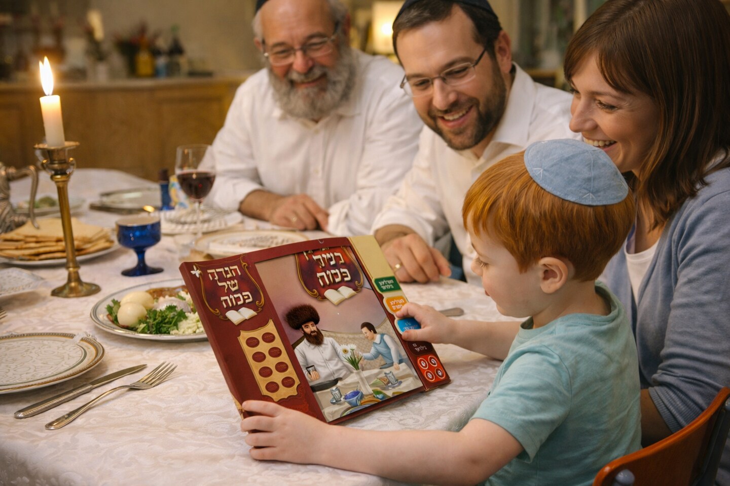 Singing Haggadah Shel Pesach – Interactive Musical Passover Haggadah for Kids – Jewish Seder Audio Book Ages 3+