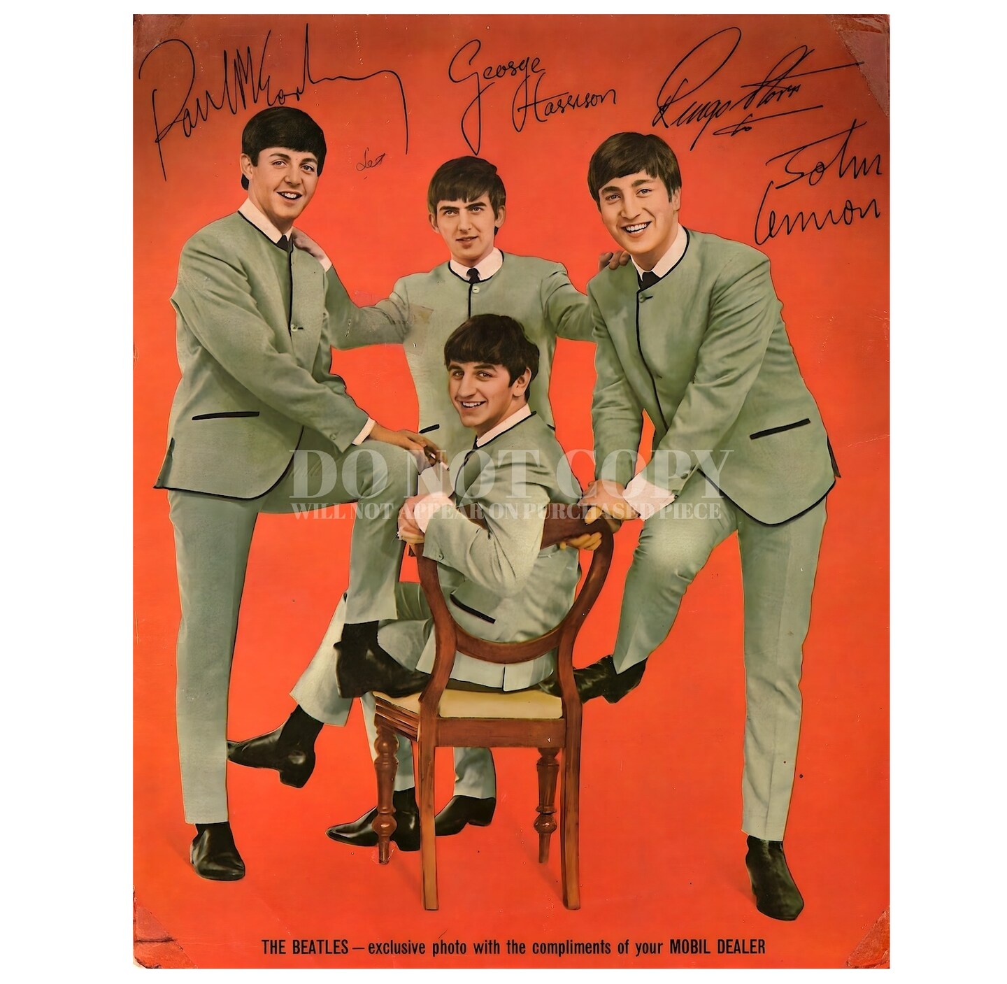 Beatles Photograph 8 X 10 | Magnificent 1964 Band Portrait | The