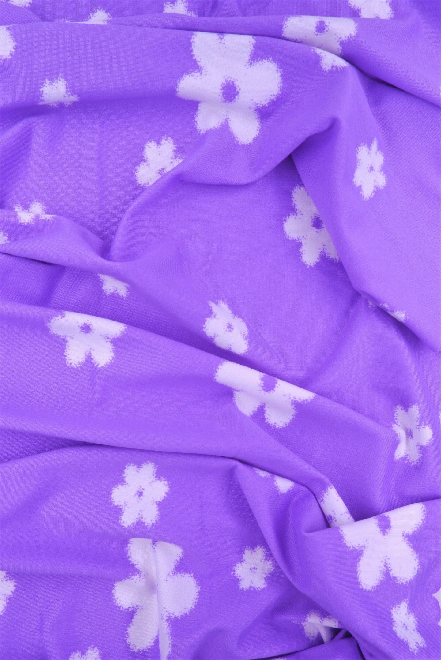 DTY Brushed Floral Knit Fabric Soft Stretch Flower Print 58/60&#x22; Wide