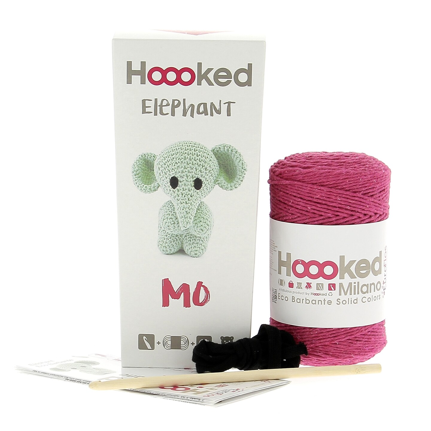 DIY Crochet Kit by Hoooked  Elephant Eco Barbante Punch PAK103-550