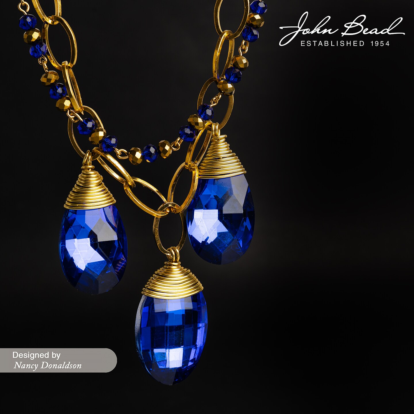 Crystal Lane DIY 22x38mm Teardrop Faceted Crystal Glass Pendants, 1pc