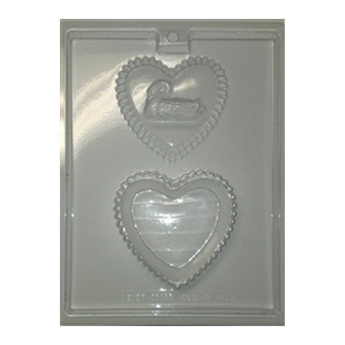 Heart with Swan Box Chocolate Mold for Elegant Treats