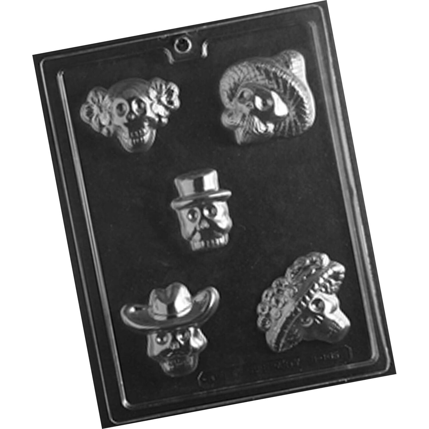 Day of the Dead Skulls Chocolate Mold for Festive Treats