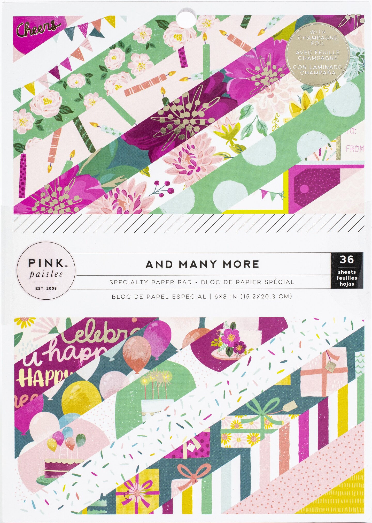 Pink Paislee Single-Sided Paper Pad 6"X8" 36/Pkg-And Many More
