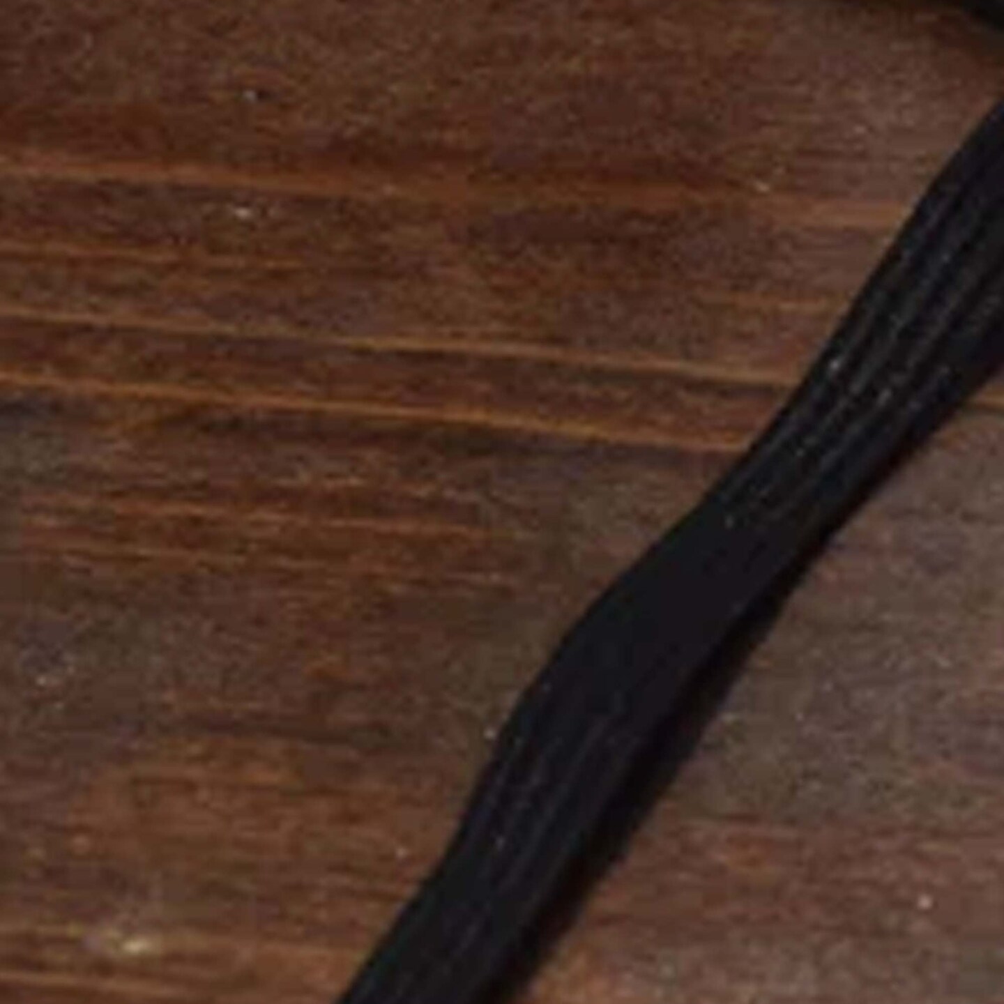 1/8&#x22; Black Flat Braided Durable Elastic Cord 5 Yards