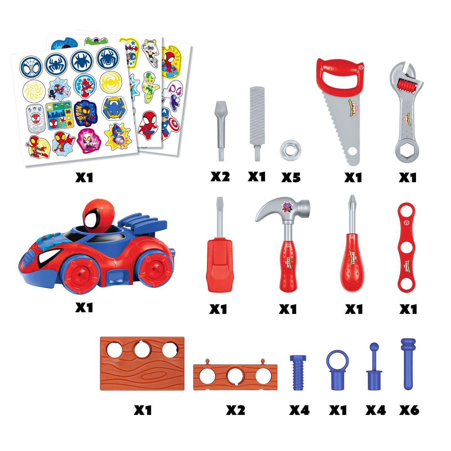 Spidey and His Amazing Friends Tool Bench Playset (55 Pieces)